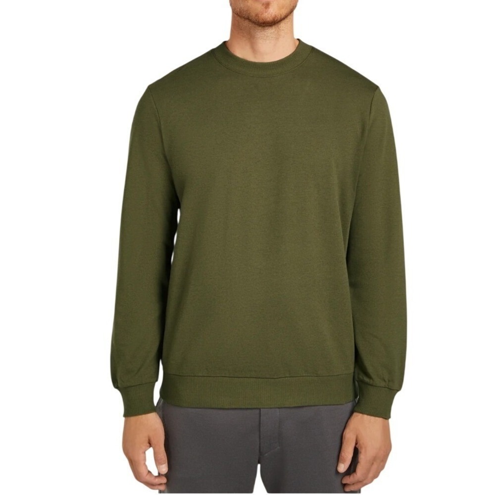 ICEBREAKER Central II Merino Cotton‎ Loden Green Sweatshirt Size L